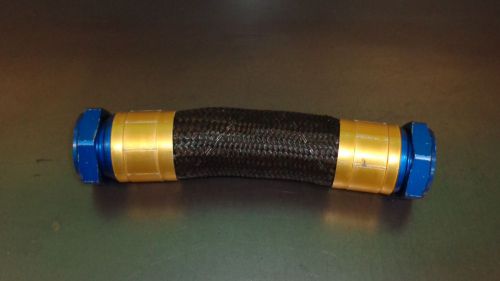 Bmrs racing lightweight braided line radiator hose 11-1/2&#034; as-32 thread nascar