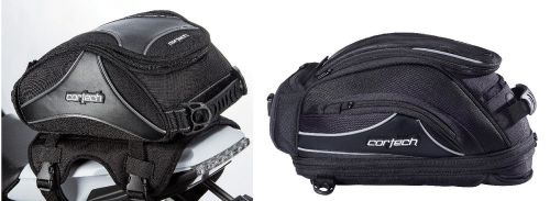 Cortech super 2.0 14l tail bag &amp; 18l magnetic mount tank bag motorcycle luggage