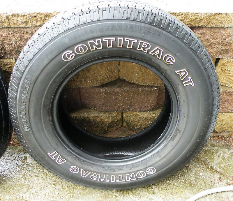 4 continental contitrac at p255/75 r17 tires 