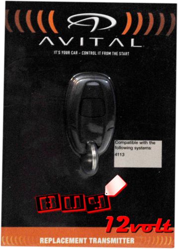 Avital 7111l 1-way 1-button hf remote control for 4113