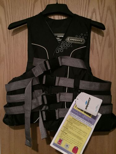 32400324 new slippery reform nylon personal flotation device adult l/xl in black