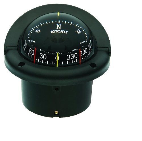 Hf-743 ritchie navigation helmsman compass 3 3/4-inch dial with flush mount