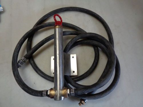 Remote oil filler with dip stick  for inboard and sterndrive gas diesel boat