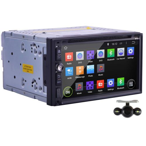 Pure android 4.4 os car dvd player 3g wifi radio ipod bt 1080p sd 1g+free camera