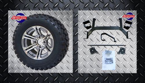 Ezgo txt electric golf cart 6&#034; lift kit + 12&#034; wheels and 23&#034; all terrain tires