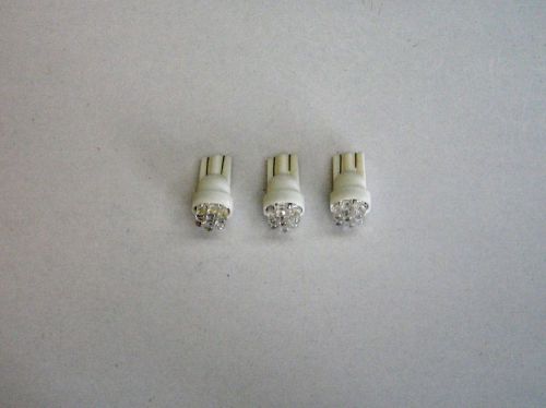 3 bbt brand t-10 wedge type super bright white led light bulbs