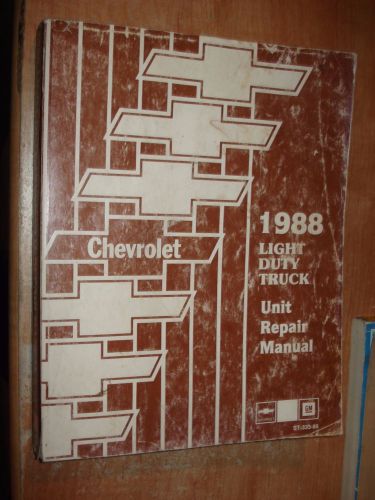 1988 chevy truck shop service unit repair manual rare!! s-10 c/k