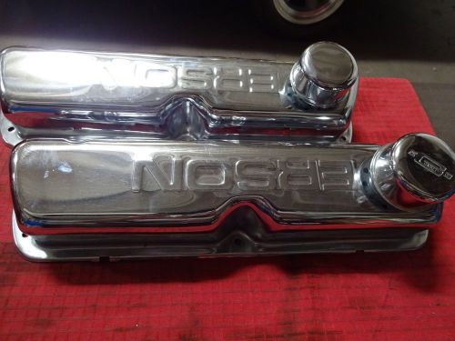 Ford small blk. chromed ( erson  ) valve covers with breathers