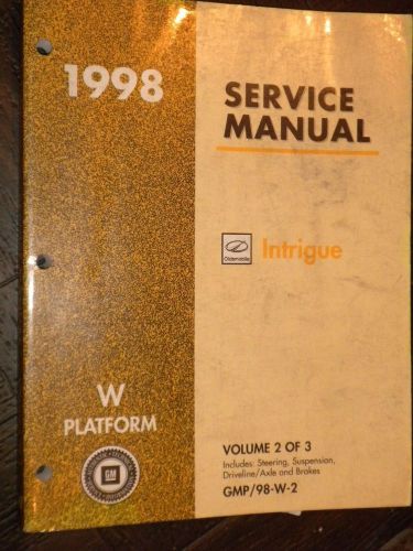 1998 oldsmobile intrigue factory service repair manual vol.#2