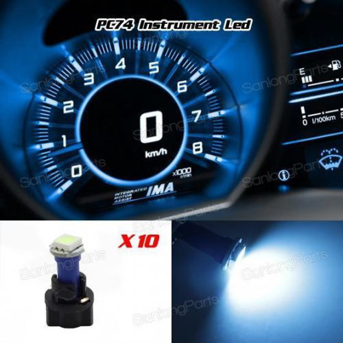 10xt5 2721 73 74 twist-in ice blue instrument panel dash light led bulb sockets