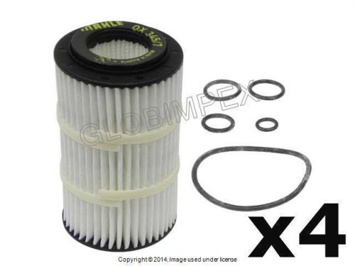 Mercedes w203 w209 (1998+) oil filter kit (4) mahle-knecht +1 year warranty