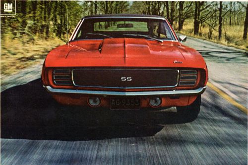 Vintage original 1969 camaro ss rally sport magazine advertisement- 10&#034; x 13&#034;