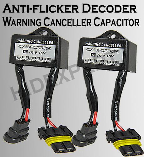 Jdm 2pcs ford warning error decoder canceller capacitor for xenon hid lights dot