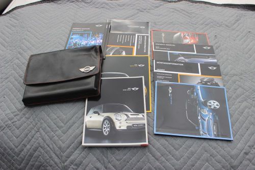 2006 mini cooper r53 complete owners manual booklet great shape leather wallet