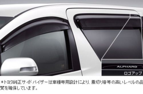 Toyota genuine alphard window door side visor rain guard jdm 2013 2014 2015 oem