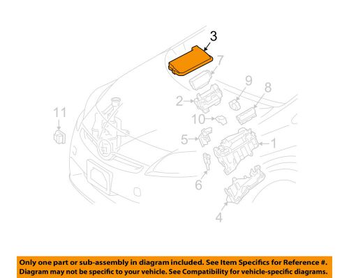 Toyota oem 10-11 prius electrical-relay box upper cover 8266247090