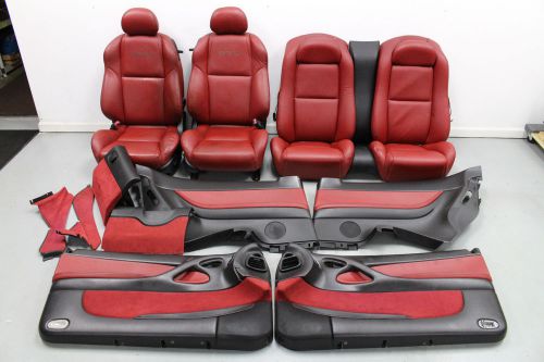2004-2006 pontiac gto complete red interior, leather seats, door panels, trim