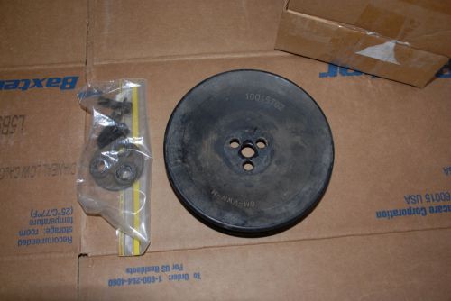 454 big block air smog pump pulley with center support &amp; bolts 10045702