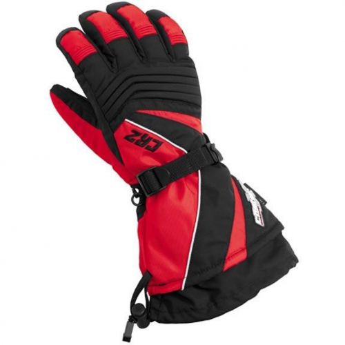 Castle x cr2 g6 snowmobile gloves m-xl red yamaha/polaris