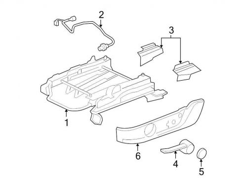 Ford oem seat track cover 8r3z7662186ac image 6