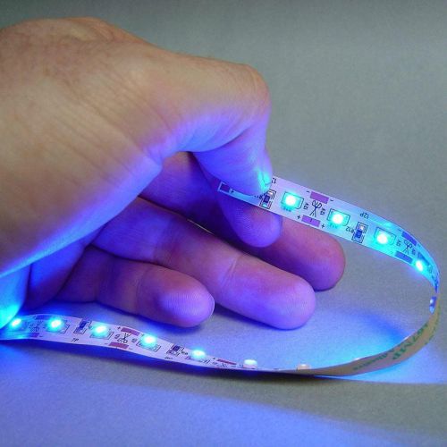 Ultra thin 12v led tape blue 10 foot rollbright button tape light crystal bulb