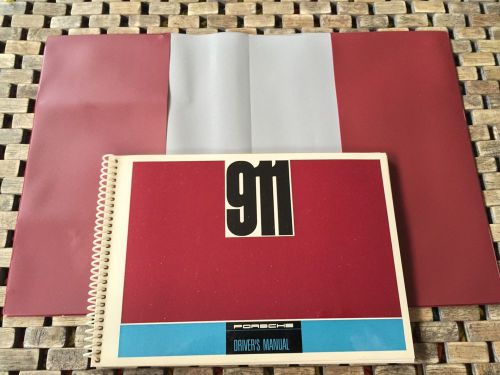 1968 porsche 911 owners manual (never circulated/stored for decades) nos orginal