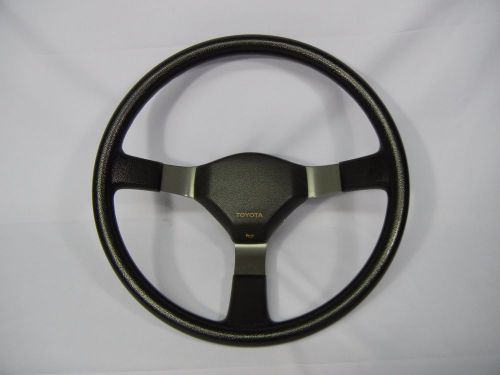 Jdm toyota corolla ae86 old school black leather oem steering wheels #ee736