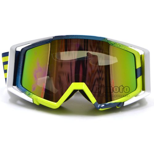 Motocross motorcycle blue frame off-road adult sport uv glasses goggles