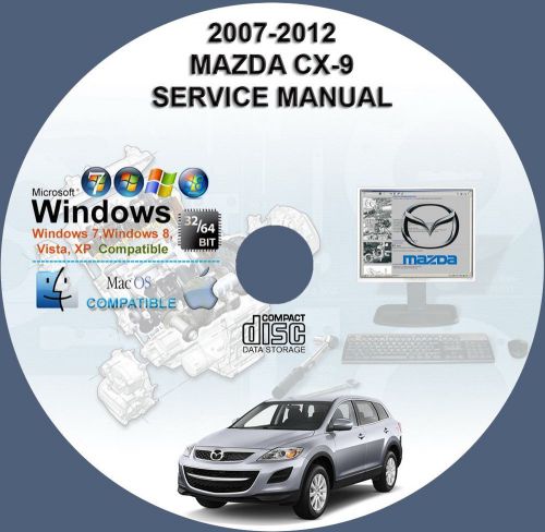 Mazda cx9 service repair manual on dvd 2007-2012 + owner&#039;s manual