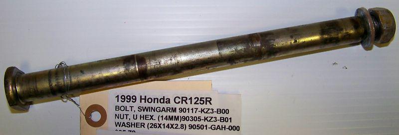 1999 honda cr125r swingarm bolt 90117-kz3-b00