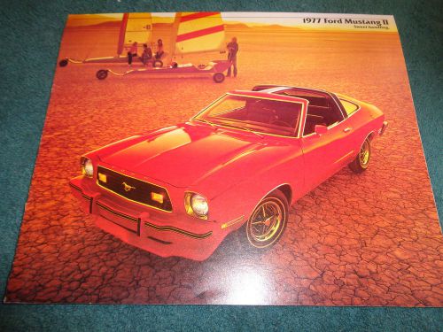 1977 ford mustang sales brochure catalog orig. mustang ii dealership item 1/77