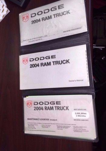 Factory 2004 dodge ram (all models) owner&#039;s manual book set &amp; case free shipping