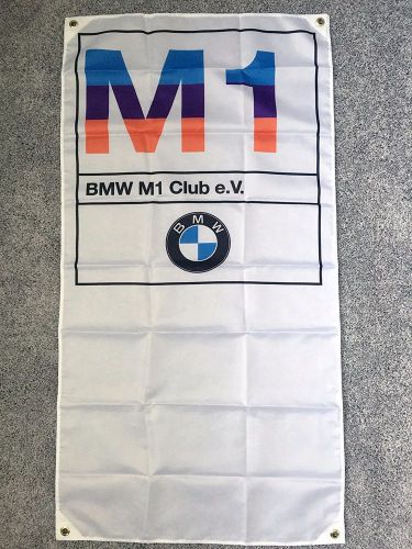 Bmw m1 banner flag - motorsport alpina hartge m5 mtechnic m535i m6 dtm e30 m3 z3