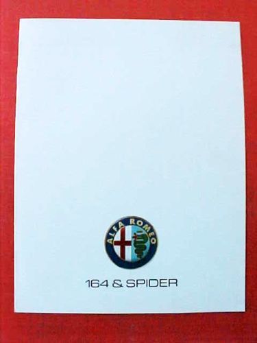 Alfa romeo 164 spider veloce brochure oem