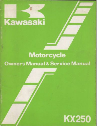 1984 kawasaki motorcycle kx250 p/n 99920-1247-01 owners/service manual (016)