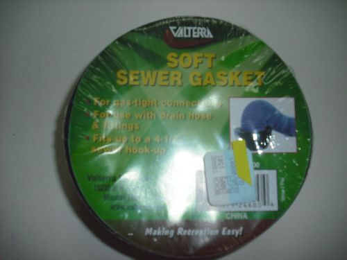 Rv - sewer hole donut - soft rubber ring to stop sewer odors at campsite - black