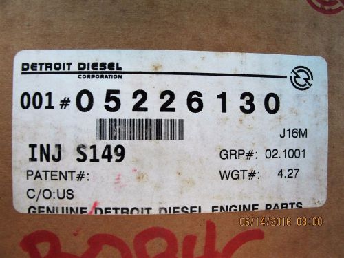 Detroit Diesel Injector 149 Series 5226130 New In Box