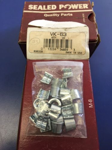 Open box of 25 sealed power engine valve spring retainer keeper vk-63