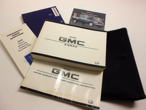 2008 gmc sierra owners manual  sle slt z-71 oem