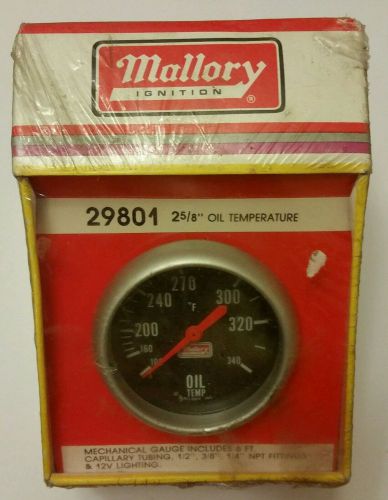 Mallory ignition 29801 2 5/8 oil temperature gauge