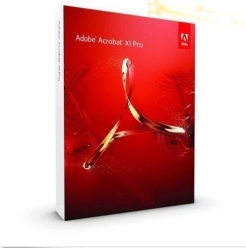 Adobe acrobat xi pro for windows mpn: 65195200 new retail box