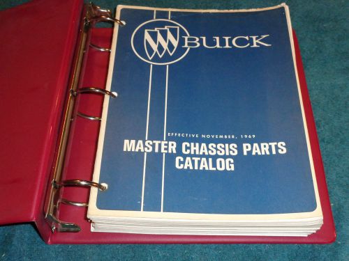 1940-1970 buick chassis parts catalog  / original book 1969 1968 1967 1966 1965+