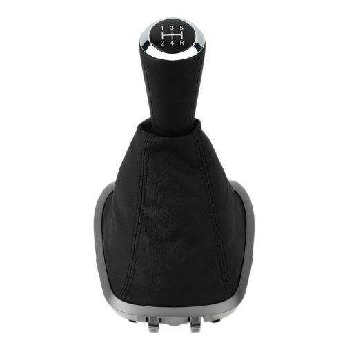 Leather gear shift knob gaitor boot 6 speed dust cover for chevrolet aveo om