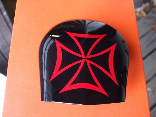 Harley horn  cover ( maltese cross )  touring, softail,sportster, custom made
