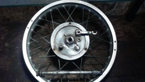 Bultaco pursang garage sale: m192 rear wheel/hub/brake/axle
