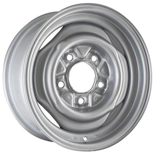 Oem remanufactured 15x6 steel wheel, rim silver full face painted - 1570