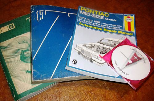 1977 pontiac service manual 4 vols firebird trans am 6.6 esprit formula original