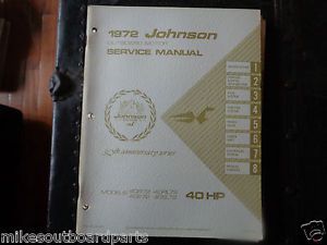 1972 johnson service manual 40 hp  motors @@@check this out@@@