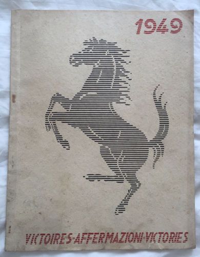 1949 original ferrari yearbook annuario brochure catalog 166 212 250