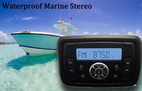 Marine stereo audio mp3 radio fm am bluetooth music for car boat atv utv xp spa